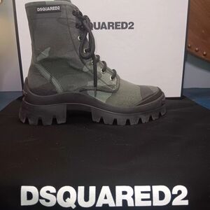 DSQUARED2 Camouflage Combat Boots